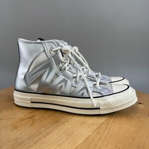 Converse Chuck 70 Mesh High Womens Size 9 Shoes Metallic Pack 'Dull Silver' NEW